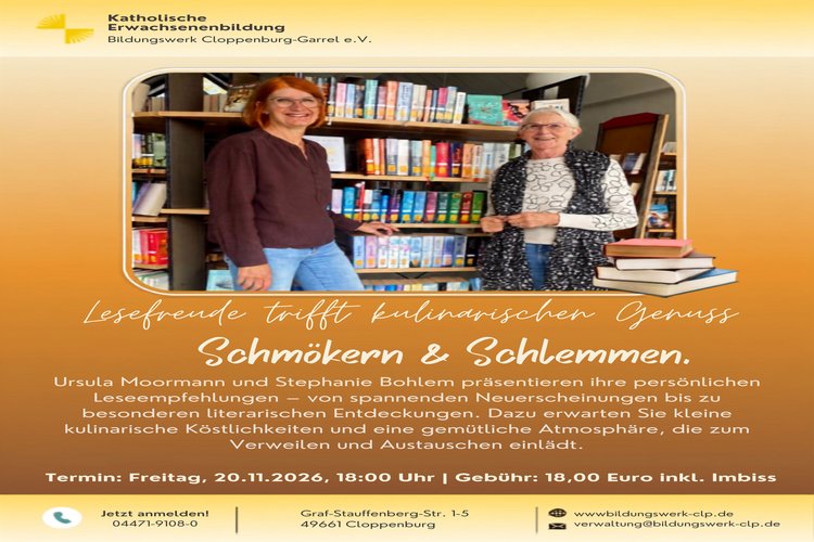Stephanie  Bohlem, kath. öffentliche Bücherei Cloppenburg und Ursula Moormann, Bücherei Emstek